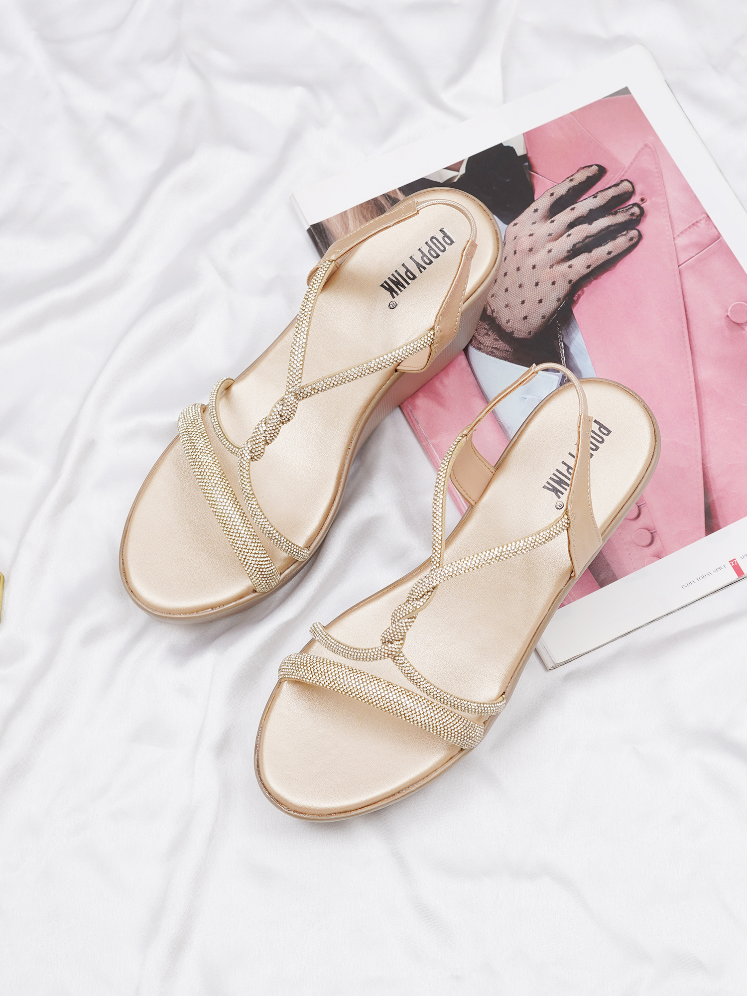 Women Embellished Wedge